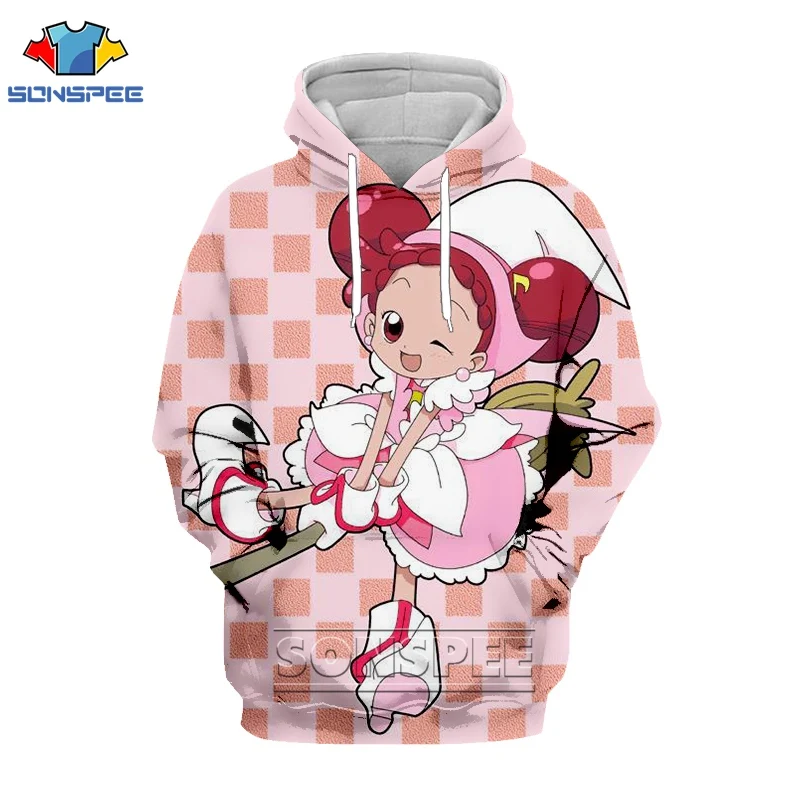 SONSPEE Ojamajo Doremi Harajuku Men Women Unisex 3D Clothes Hooded Hoodies Plus size 7XL Cap Hoody Sweatshirt jumper Cartoon ins (6)