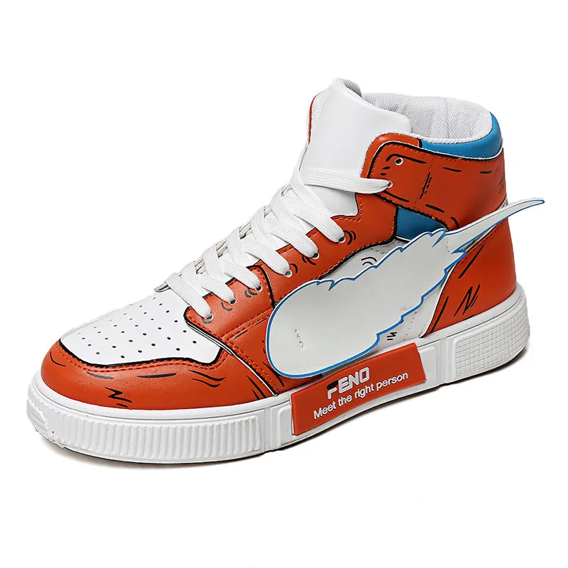 Обувь для костюмированной вечеринки «Покемон Пикачу Капитан Америка», «Драконий жемчуг», «Человек-паук»; парусиновая обувь для подростков; школьная спортивная обувь; уличные кроссовки для путешествий - Цвет: Dragon Ball