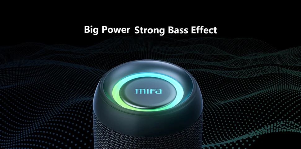 mifa A90 Bluetooth Speaker 60W Output Power Bluetooth Speaker with Class D Amplifier Excellent Bass Performace Hifi speaker