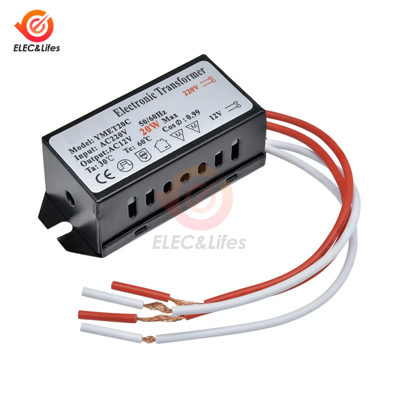 20W AC 220V to 12V Step Down Voltage Converter Power LED Light Transformer Regulator LED Driver for Smart Home Ceiling Cabinet