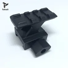 Picatinny Rail Weaver Scope Mount Rail 3 слота 20 мм рельсовая область адаптера крепления для страйкбола охотничьего прицела аксессуары