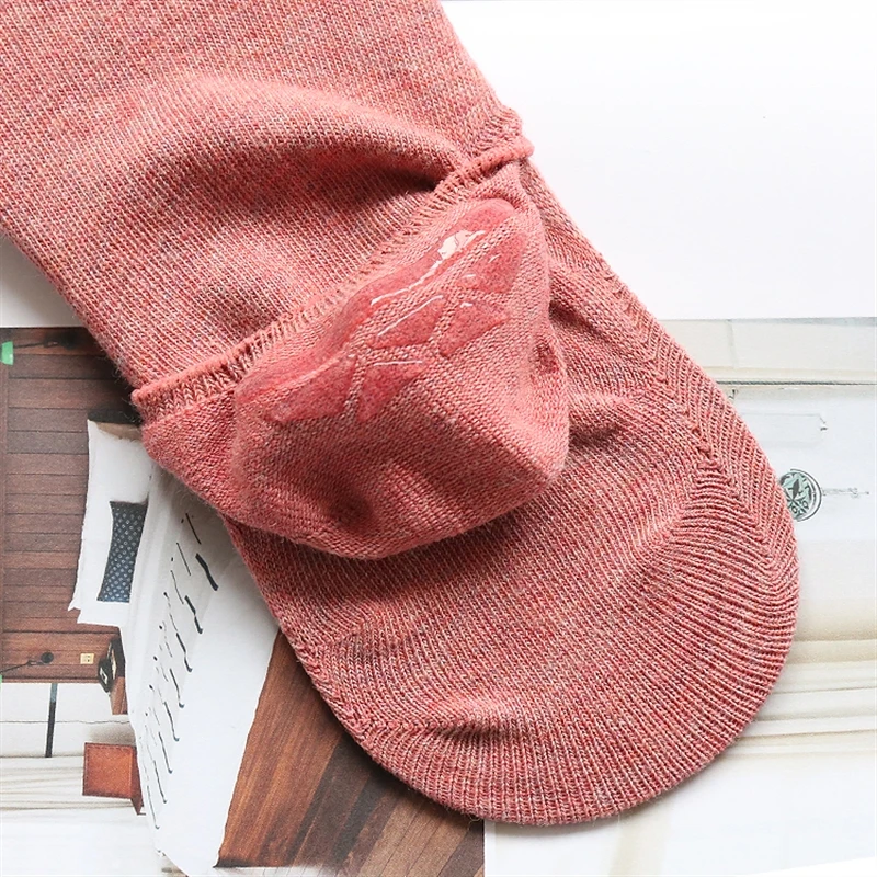 Носки Женские однотонные хлопковые невидимые носки следки для девочек модные