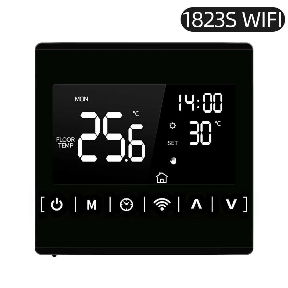 

All Touch Screen Temperature Controller Thermoregulator 110V 120V 230V Black Back Light Electric Heating Room Thermostat WiFi