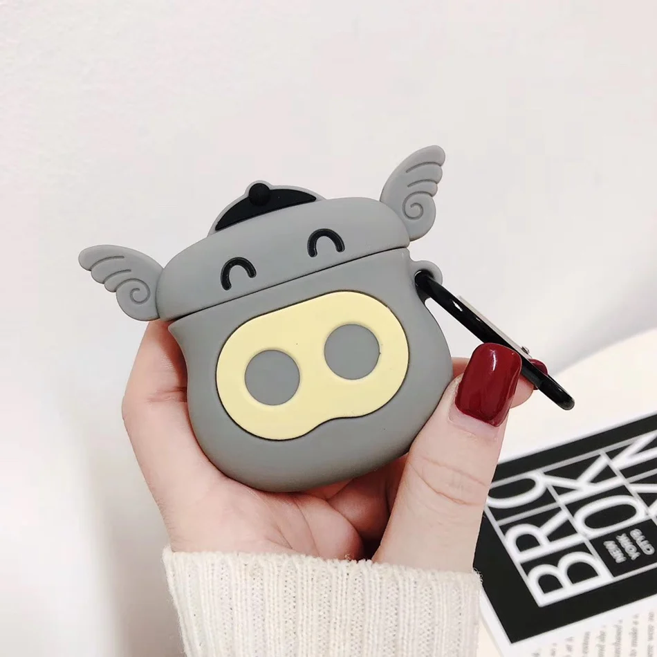 711L 3D наушники в виде кролика чехол для Airpods 2 чехол силиконовый чехол для мыши для Apple Air Pods чехол Динозавр для наушников Наушники брелок - Цвет: 711L