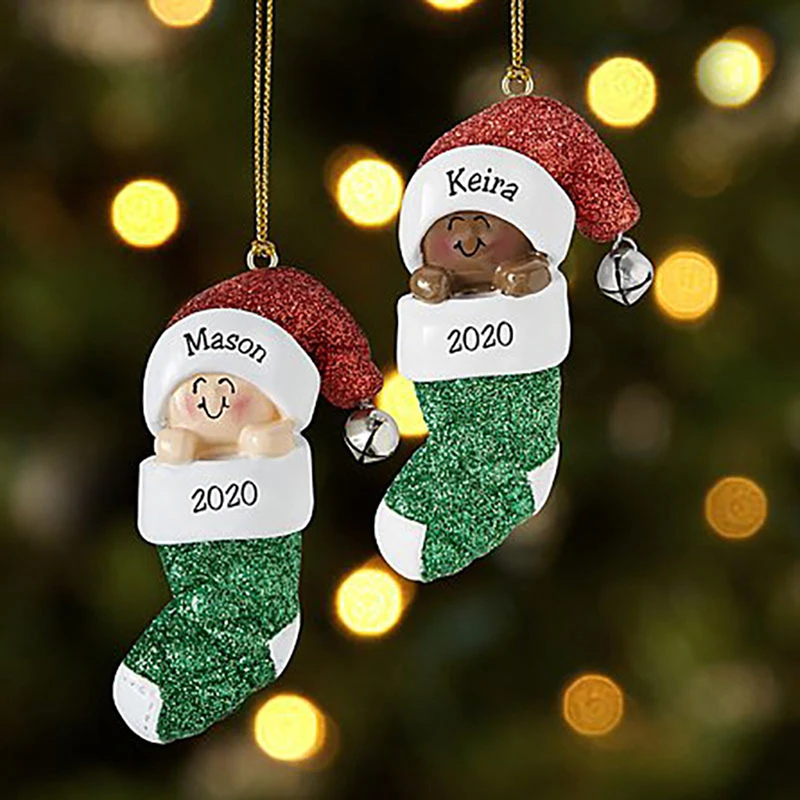 Christmas DIY Snowman Christmas Tree Hanging Pendant Ornaments Home Decor Sock