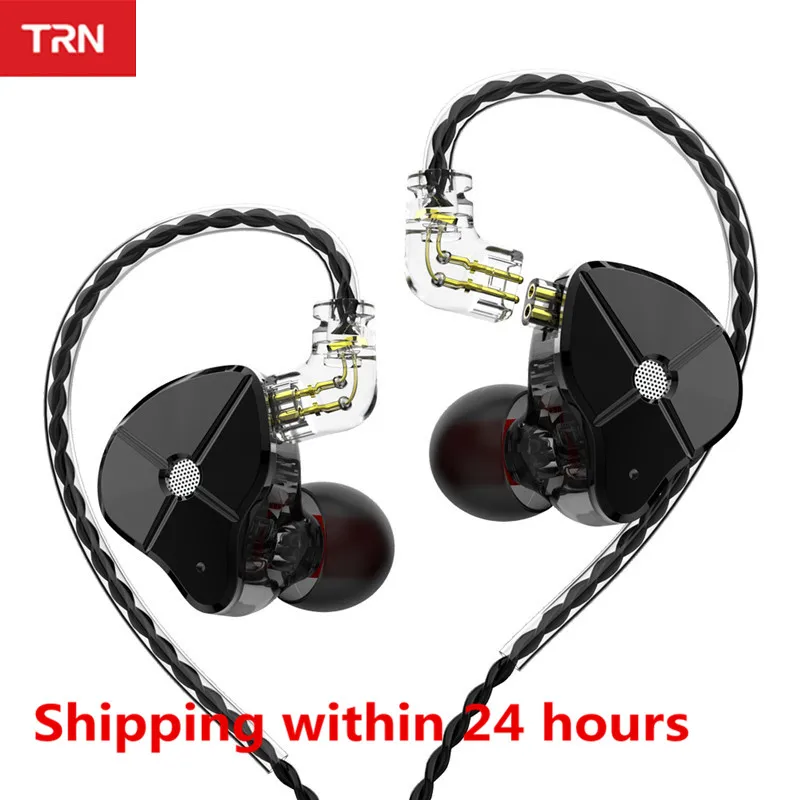 In-Ear Earphone Earbuds Hybrid Trn St1 ES4 HIFI EDX ZSN V90 Running ZST Detachable-Cable