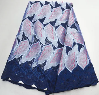 

Swiss voile lace in switzerland african lace fabric with stone guipure lace fabric 5yard nigerian lace fabrics for dress PS-Q160
