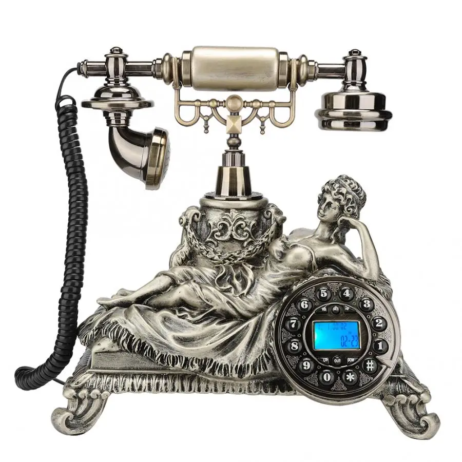 MS 83070C Бронза Европейский Стиль антикварные Caller ID стационарный телефон домашний