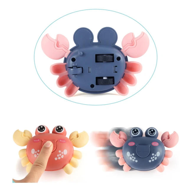Press Crawling Crab Clockwork Toys For Baby Cute Cartoon Classic Wind Up Crab Toys Funny Pull Back Animal Bath Toys For Children 5