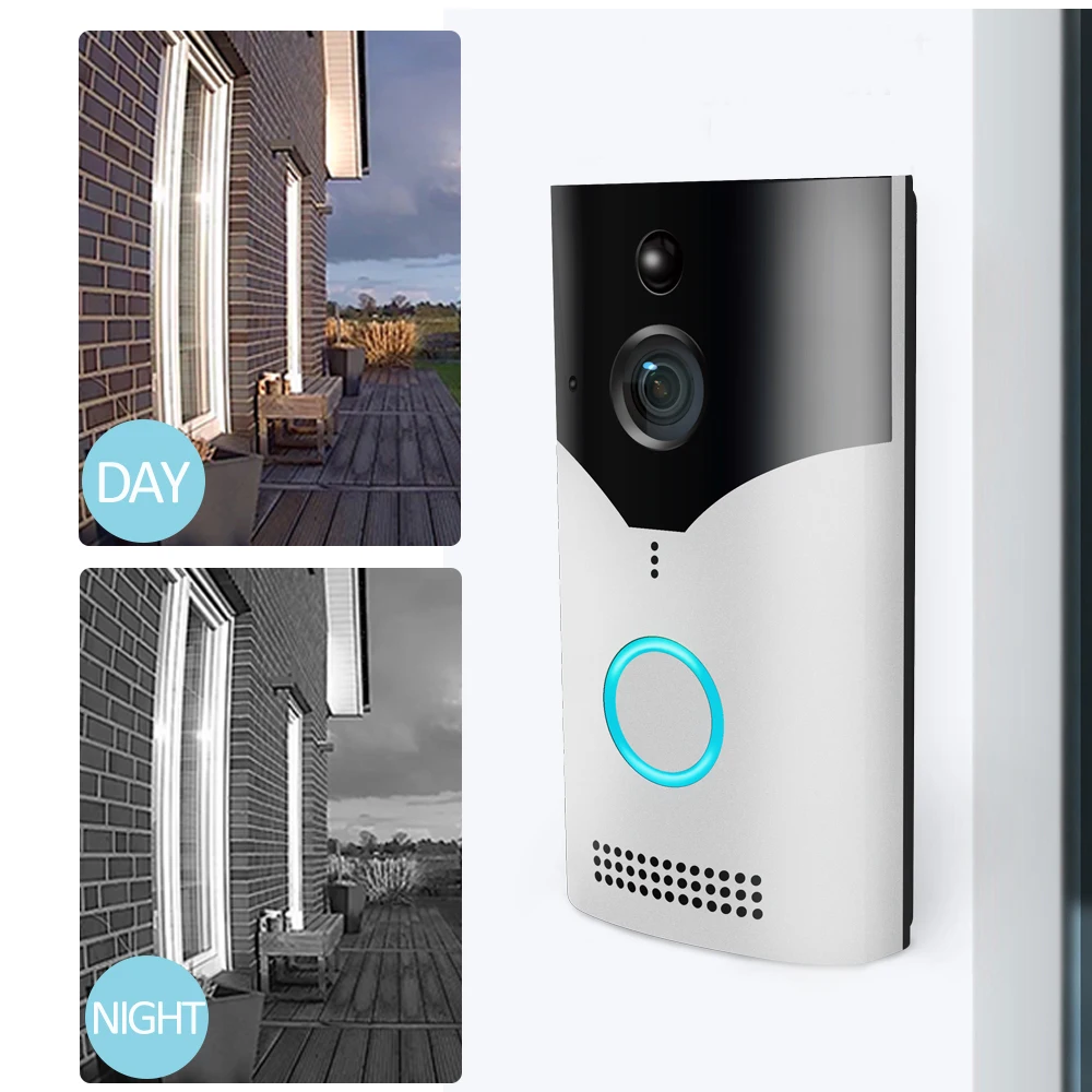 Wireless Tuya Smart Wifi Doorbell 1080P HD Visual Intercom Remote Home Night Vision Door Bell 160 degree Viewing Angle Camera