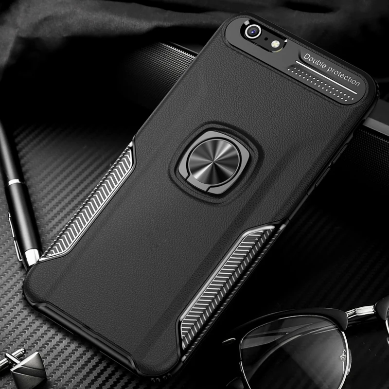 

Shockproof Armor Case For iPhone 6 S 6S X XS 8 7 Plus Finger Ring Stand Holder Magnetic Bracket Covers For Apple iPhone 6 S Case