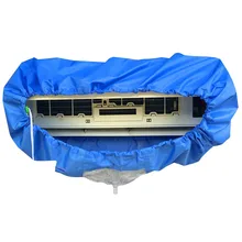 Синий кондиционер очистки пылезащитный чехол очиститель мешок водонепроницаемый стиральная щит для дома комнаты настенный фильтр кондиционера