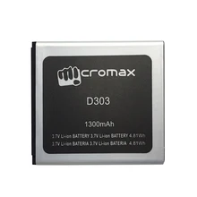 1300 аккумулятор для телефона, мАч для Micromax D303 батарея мобильного телефона