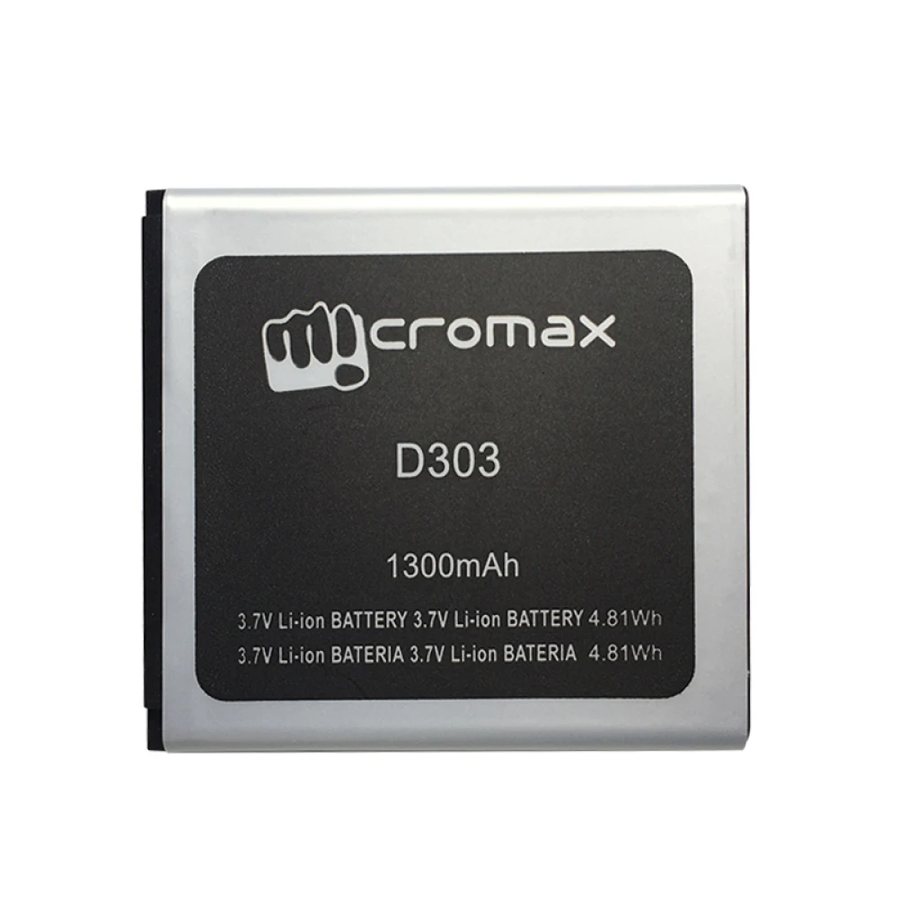 Аккумулятор для телефона Micromax D303 на 1300 мАч | Мобильные телефоны и аксессуары
