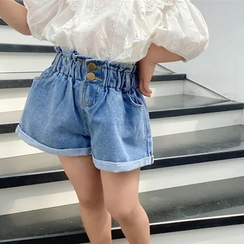 

2020 Summer Children Girls Denim Short Pants Adorable Casual All-match Pants Shorts New