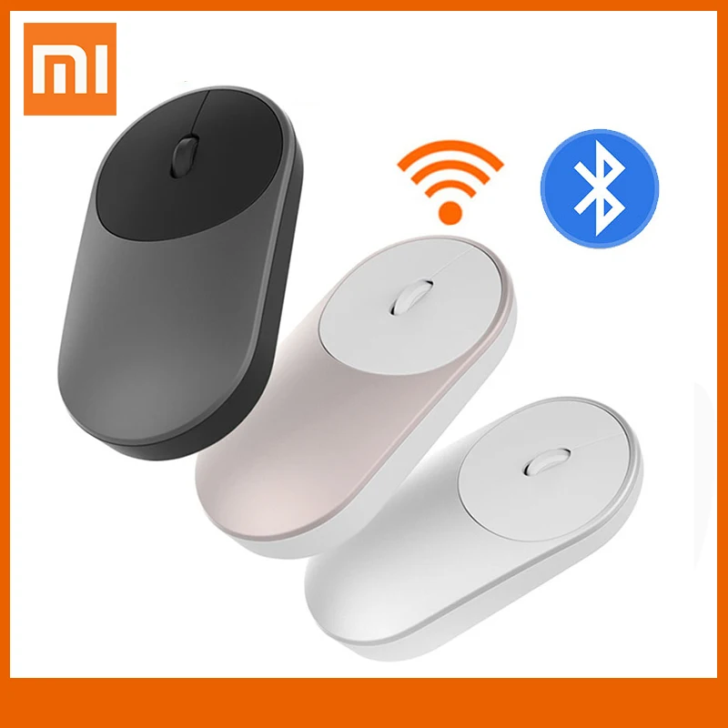 Беспроводная портативная мышь Xiaomi игровая Bluetooth 4 0 из алюминиевого сплава и