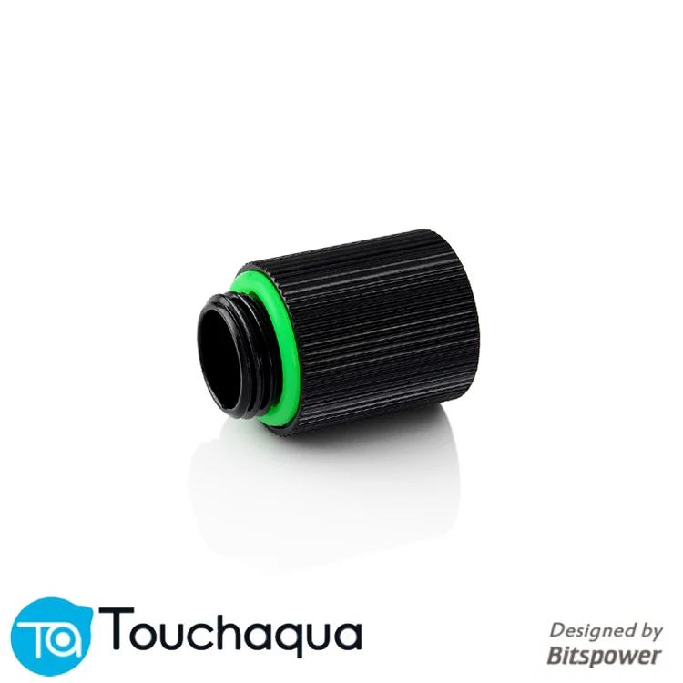 

Bitspower Touchaqua G1/4" 20mm Male to Female Extender Fitting,Cooling kit build fittings black ,silver