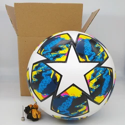 New 2019 2020 Soccer Ball Child Adult Football Match Training Balls Size 5 High Quality PU Seamless Team Custom LOGO Name