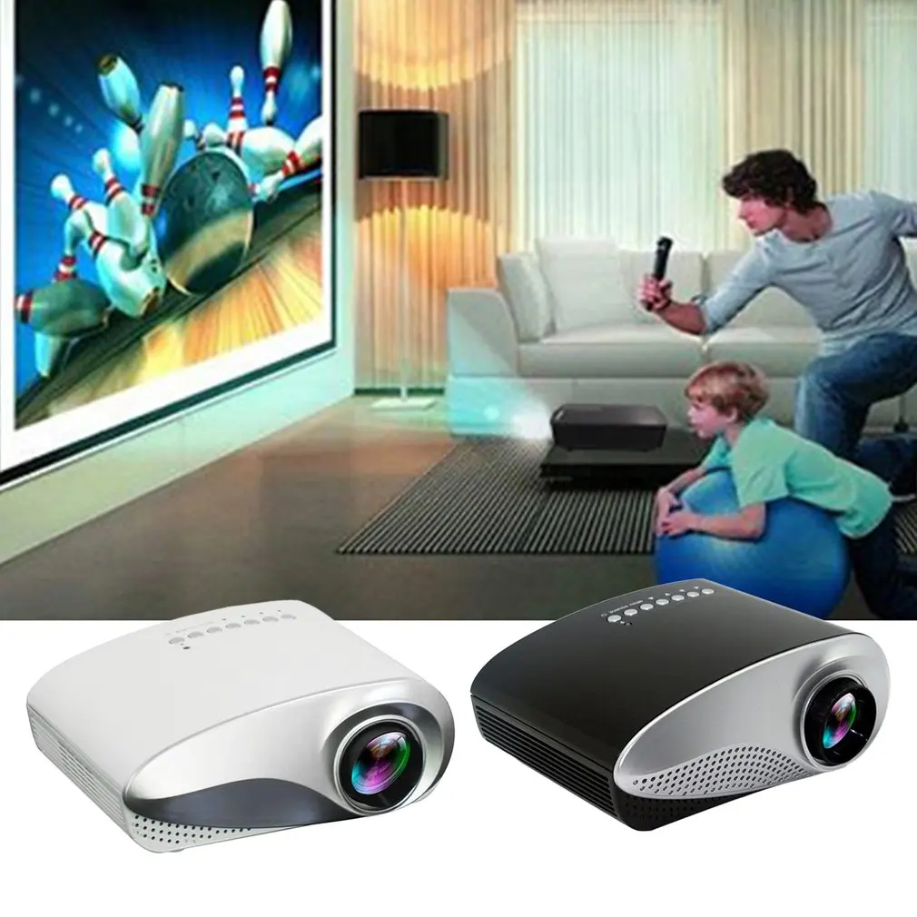 Мини Микро проектор 802 домашний светодиодный портативный проектор с Hdmi ТВ интерфейсом поддерживает Hd 1080P проектор