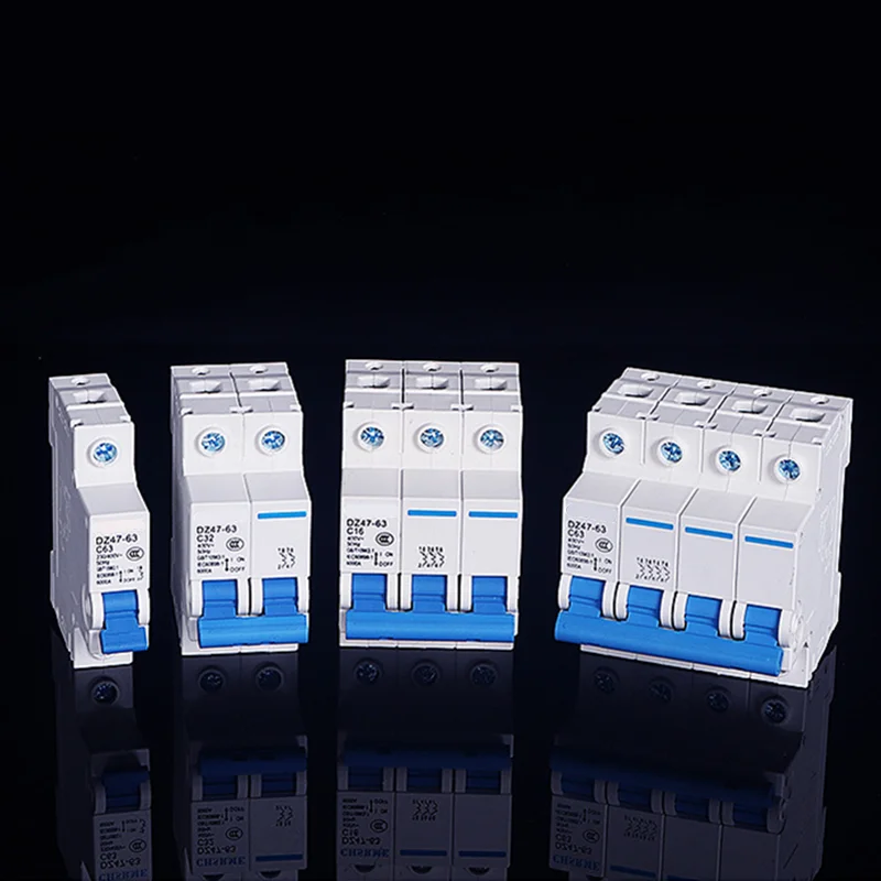 DZ47-63 1P 2P 3P 4pole C32A миниатюрный автоматический выключатель DZ47 60Hz 10A 16A 20A 25A 40A 63A 80A 100A