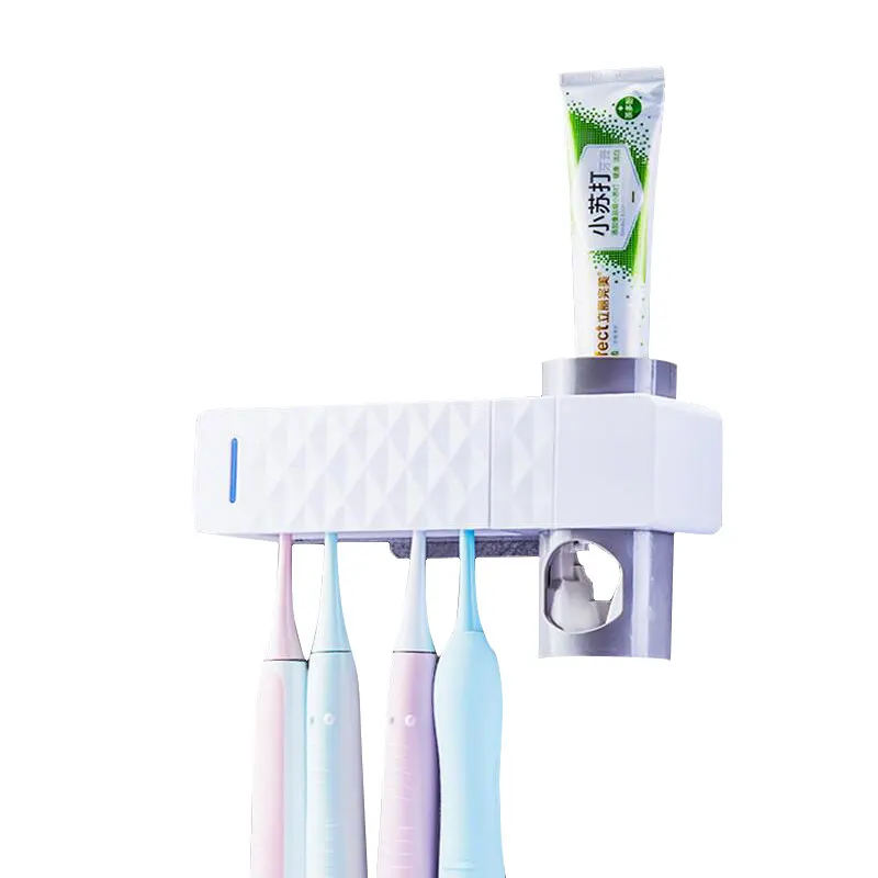 

1PC Antibacteria 2 in 1 UV Light Ultraviolet Toothbrush Automatic Toothpaste Dispenser Sterilizer Toothbrush Holder Cleaner