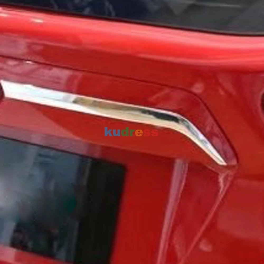 Для Subaru XV crosstrek Suv хром внешняя Задняя Крышка багажника Крышка ворота рельефная Накладка для отделки багажника автомобиля украшения Аксессуары