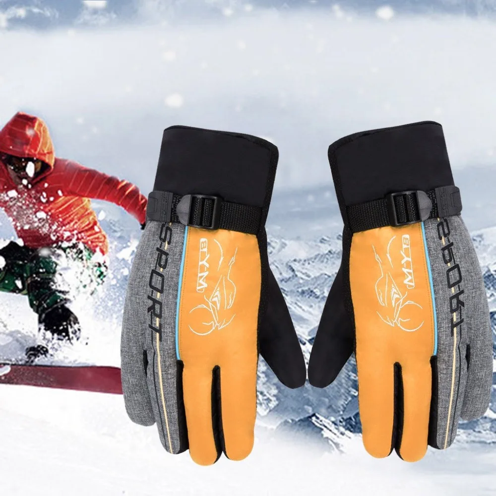 Men winter ski gloves waterproof non-slip outdoor sports warm warm velvet ski snow gloves guantes de nieve para mujer 30S19 (11)