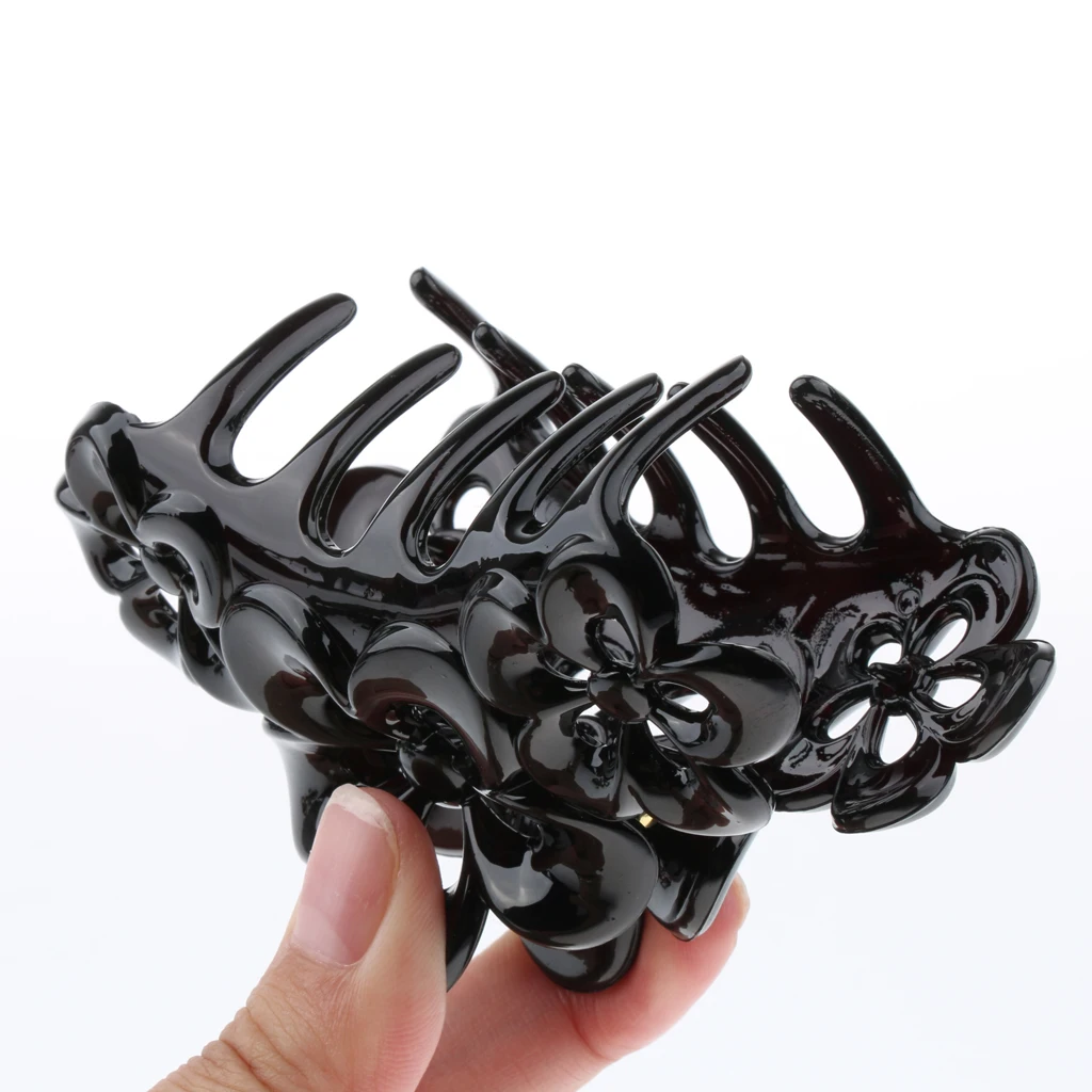 2/pack Large Hair Clip Claws Flower Clamp Womens Long Thick Hair Accessories