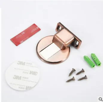 Red Bronze Литье из цинкового сплава, тип пола, Магнитная Дверь, всасывающая дверь, стоп, бытовая мебель, оборудование, всасывающий пол, дверь, всасывающая - Цвет: Red Bronze