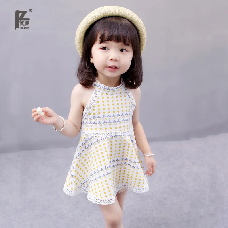 

Women's One-Year-Old Dress 0-1 Baby Small for Girl Child Summer Infant-Back Dress Dotted 3-5-6 Children Summer