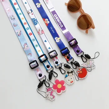 

Cartoon Mobile Phone Strap Keychain Rope Strap Pendant Huawei Apple Diagonal Single Shoulder Strap Women's New Portable Rope