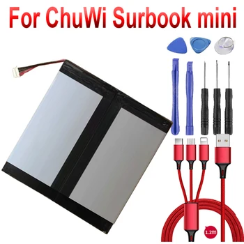 7.4V 4200mAh Li-Polymer NV30140146-2S Battery For ChuWi Surbook mini & CWI540 Tablet PC Accumulator 5-Wire Plug+tools