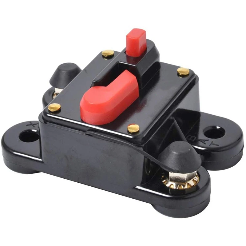 Waterproof 70Amp Circuit Breaker Reset Fuse Holder Inline Fuse for Auto Car Marine Boat Stereo Switch Audio Inverter System Protector