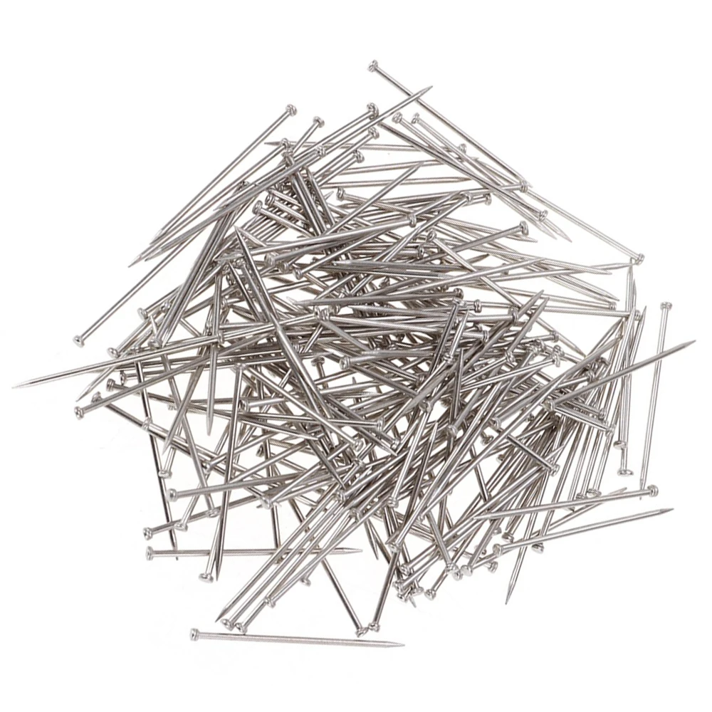 1kg/상자 0.7mm 2cm 헤드 핀 보석 만들기용 고급 새틴 핀, 재봉 및 공예 스테인레스 스틸 스트레이트 핀