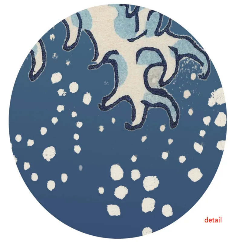 Японский Ukiyo-e волна синий фон настенная бумага s для гостиной спальни суши Ресторан промышленный Декор настенная бумага 3D