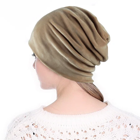 [DINGDNSHOW] брендовые шапочки шапка хлопковый бант зимняя Балаклава теплая женская вязаная шапка для взрослых - Цвет: Хаки
