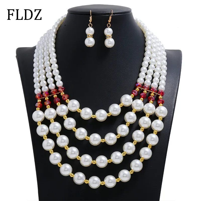 New Imitation Pearls Necklace For Women Statement Necklaces Fashion Jewelry Accessories