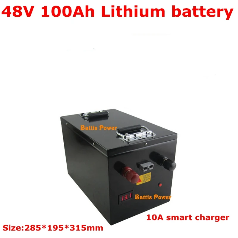Литий-ионный 48V 100AH блок батарей BMS Li-ion для 5000w UPS скутер велосипед транспортировки клуб Солнечная система+ 10A зарядное устройство
