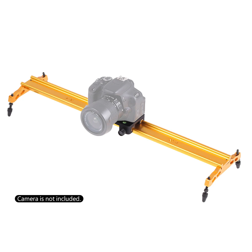 

Andoer 60cm Video Track Slider Dolly Track Rail Stabilizer Aluminum Alloy for Canon Nikon Sony Cameras Camcorders Gold Color