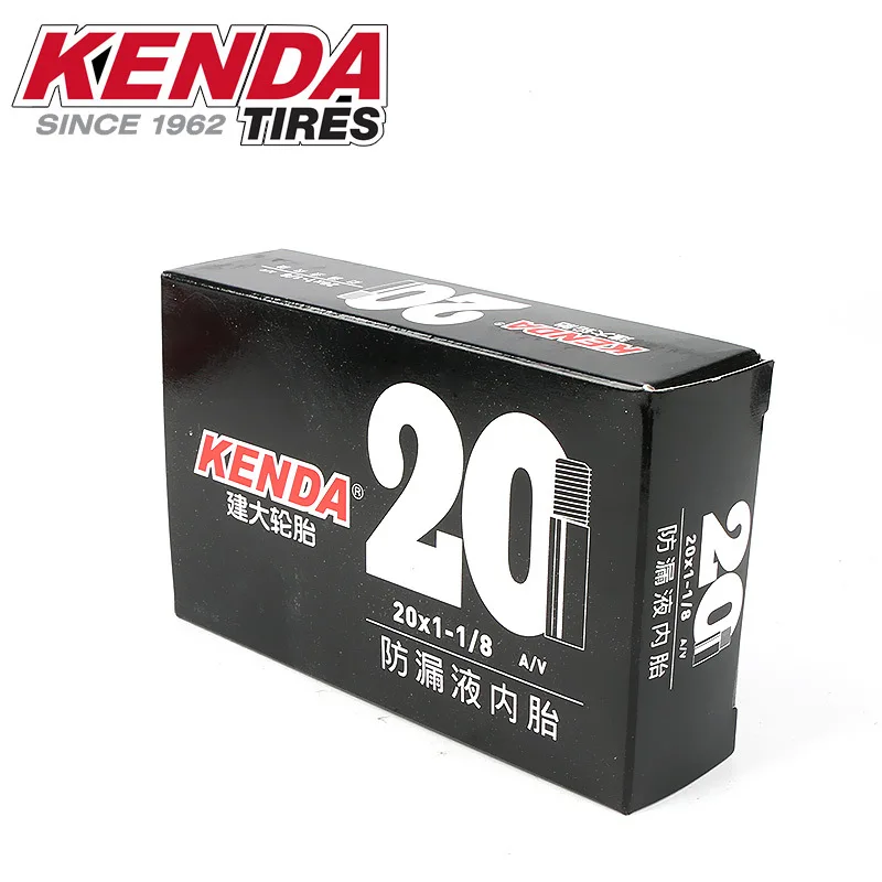 KENDA Leakproof liquid Self-repairing Tire Tube 20*1-1/8AV inch BMX folding bike inner tube Bicycle Parts