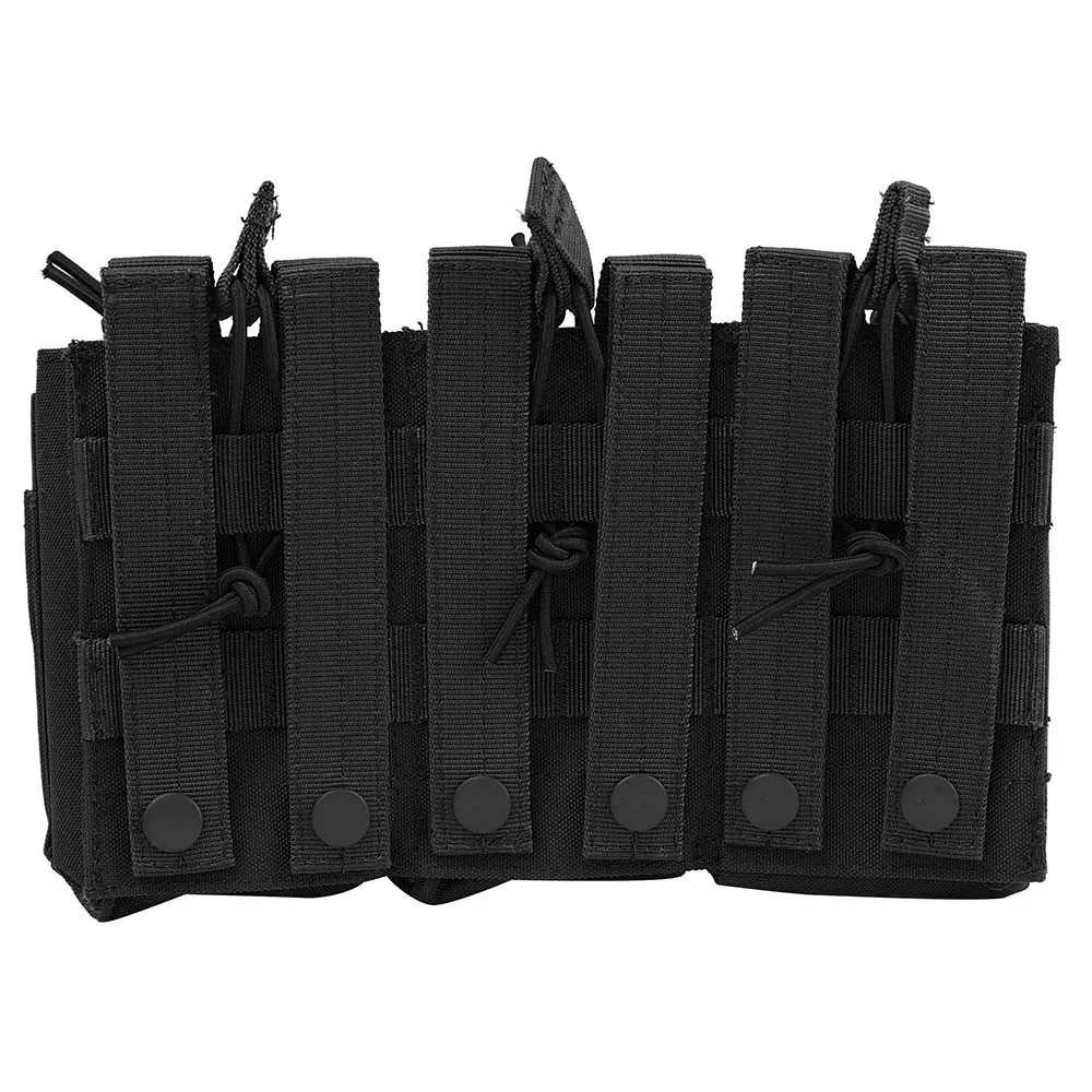 Тактический MOLLE тройной Открытый Топ подсумок быстро AK AR M4 FAMAS маг дампа патронов мешок 1000D нейлон военный пейнтбольное оборудование
