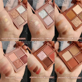 

New Arrival Charming Eyeshadow 4 Colors Palette Make up Palette Matte Shimmer Pigmented Eye Shadow Powder Beauty Glazed