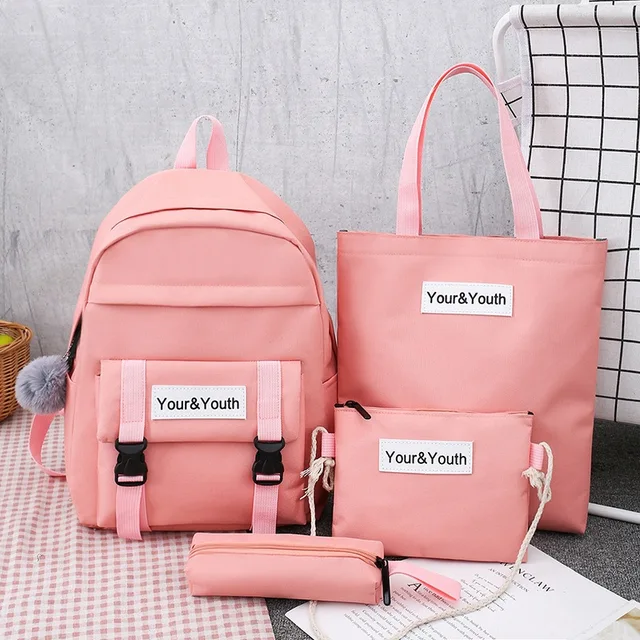 2021 campus bag female ins wind Korean ulzzang high school college students backpack large capacity junior high school backpack