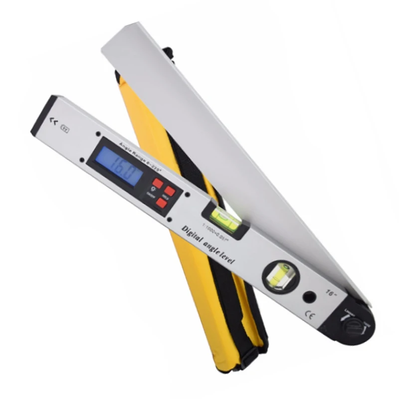 400mm LCD Digital Display Non-magnetic Spirit Level Ruler for Woodworking Tools