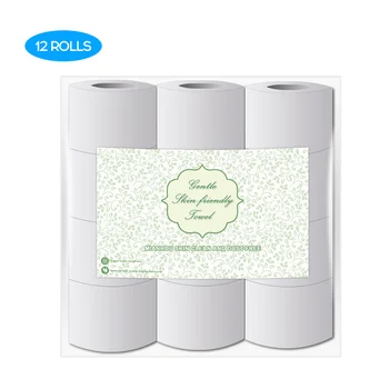 

New 12 Rolls White Toilet Paper Toilet Roll Tissue Roll 4-Layer Paper Towels Tissue For Home Kitchen Accessories Roll Tissues