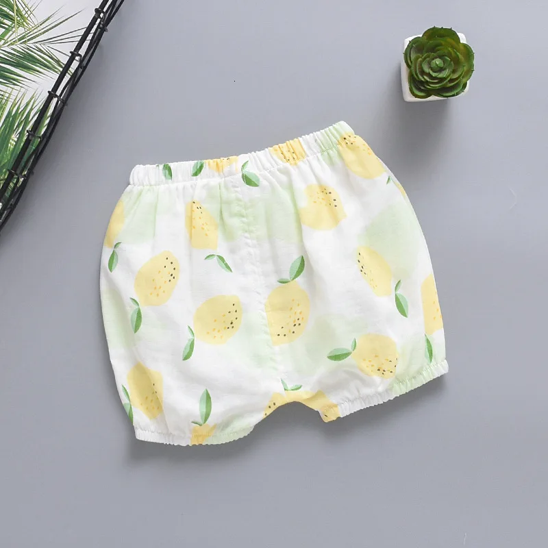 mango Летние штанишки для маленьких девочек Хлопковые штанишки для малышей тонкие газовые шорты больших размеров повседневные штаны для малышей От 0 до 4 лет - Цвет: mango