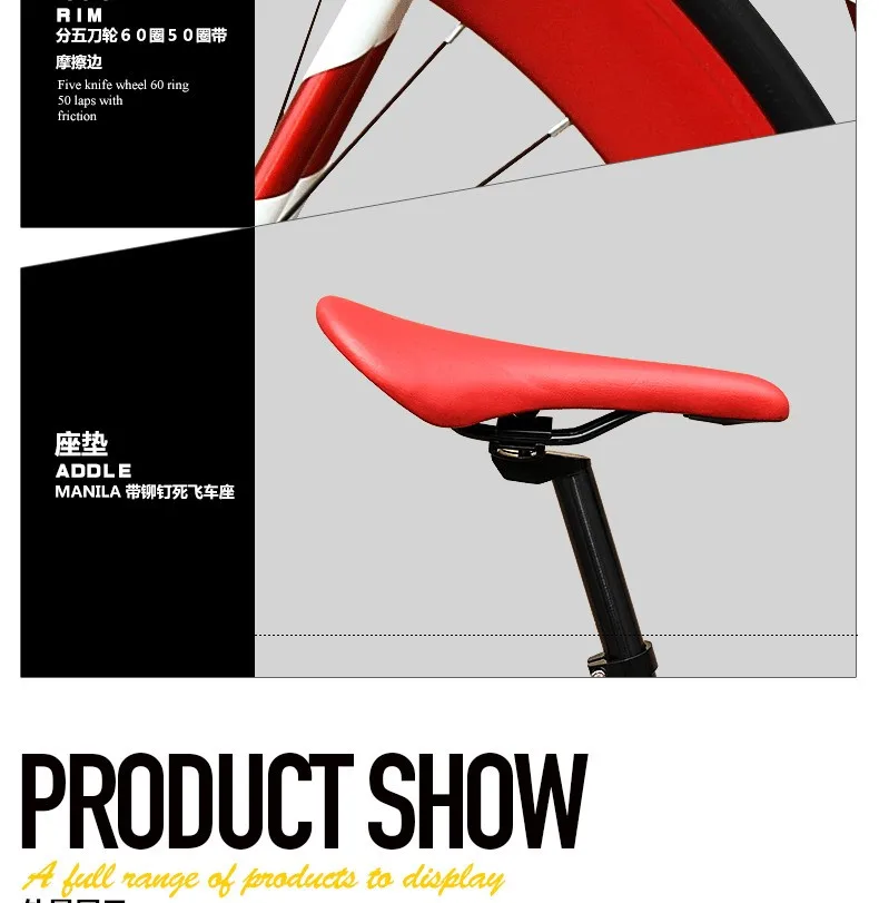 Best Original X-Front brand fixie Bicycle Fixed gear 46cm 52cm DIY single speed road bike track Flag bicicleta  fixie bicycle 32