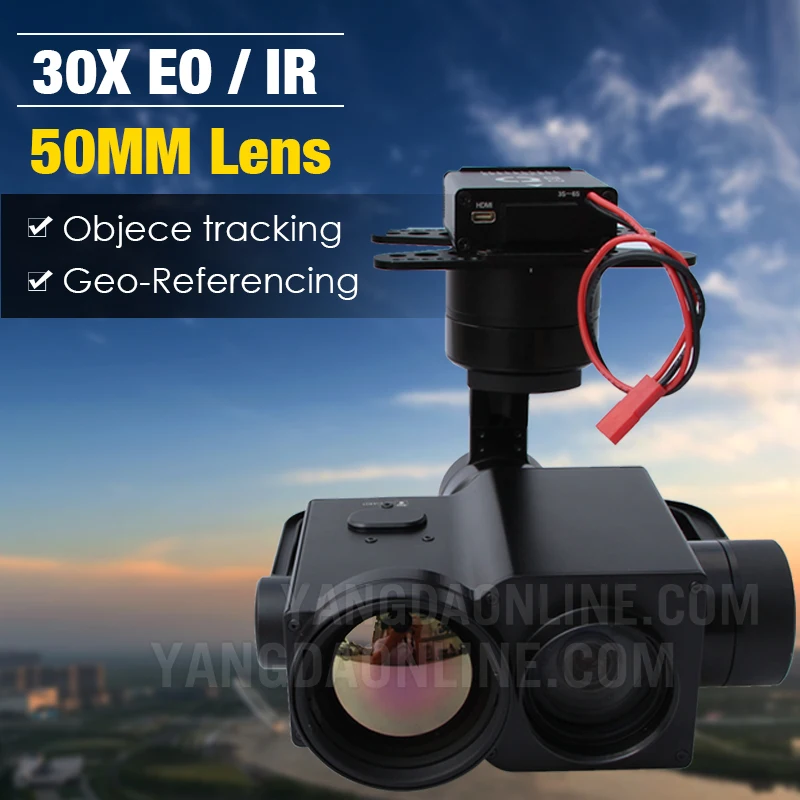 Eagle Eye 30IE 50 мм объектив uav Zoom камера 30X EO IR двойной датчик Gimbal для беспилотного