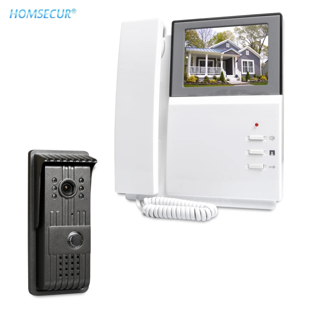 

Shipping from the EU HOMSECUR 4.3inch Wired Video Security Door Phone with IR Night Vision for Home Security XC003+XM404