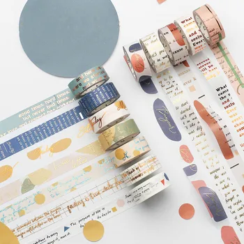 

Glitter Masking Tapes Washi DIY Scrapbooking Craft Paper Japanese Stationery Decorative Adhesive Tape Roll School Supplies